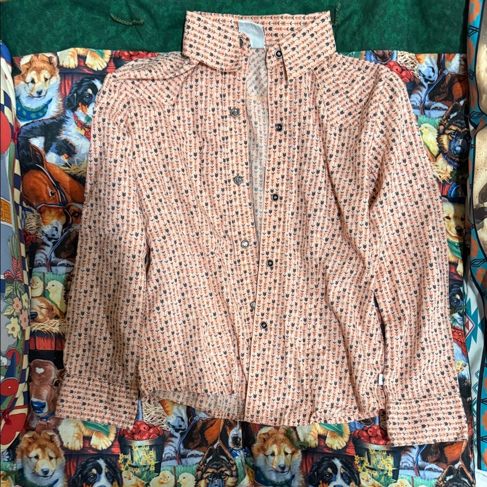 Cruel Girl Pink Patterned Shirt
